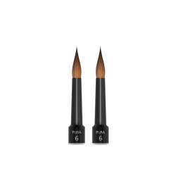 Pura Brush Ceramist Brush Kolinsky Tip #6 2/Pk