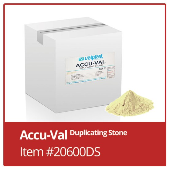 Accu-Val Duplicating Stone - 50lb