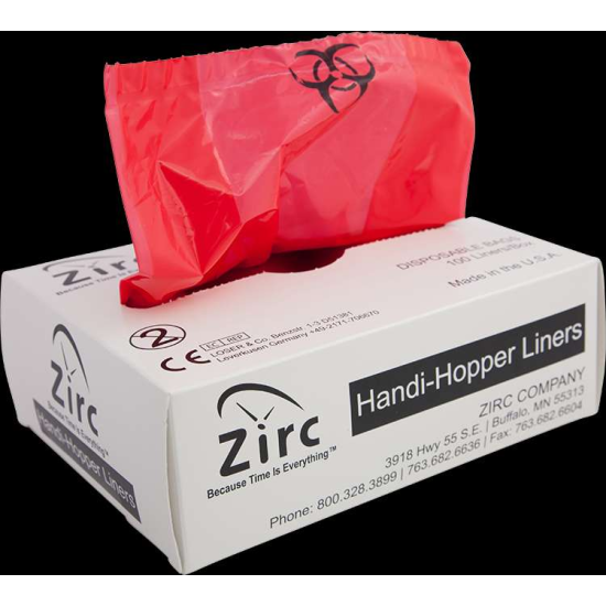 Handi Hopper Liners (100-Box) Bio-Hazard