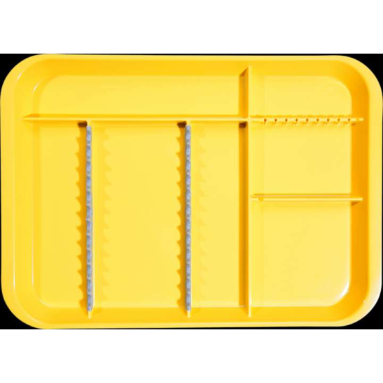 B-Lok Divided Tray (Neon Yellow)