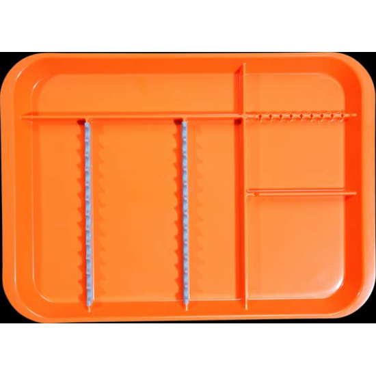 B-Lok Divided Tray (Neon Orange)