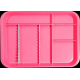 B-Lok Divided Tray (Neon Pink)