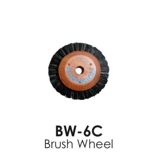 Brush Wheels with Wooden Center #6A/B25 - 12 PCS