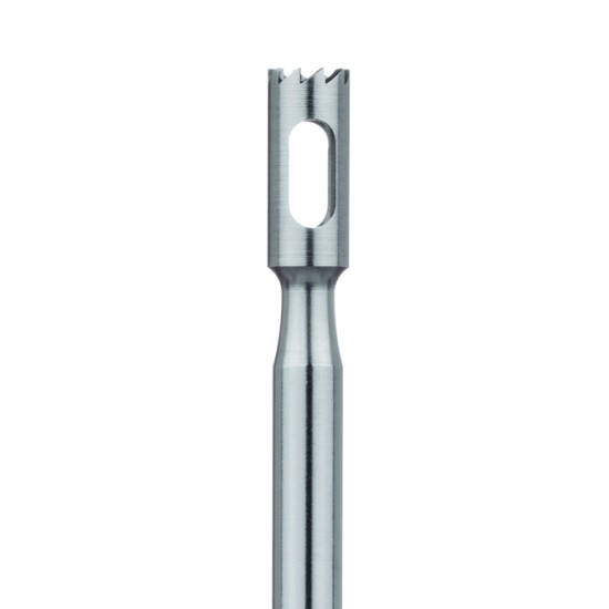 Steel Bur, Rust Free Stainless Steel Bur, 2.7mm, ID 2.1, Trephine, HP