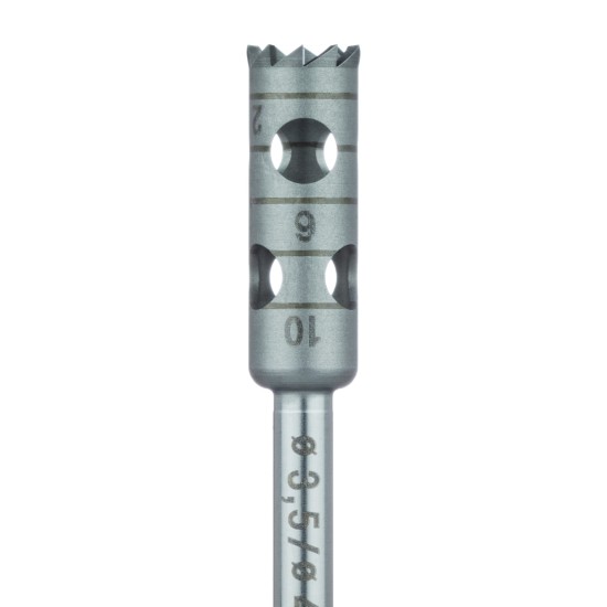 Surgery, Stainless Steel Bur, Trephine, ID 3.5mm, 3.5mm RAL