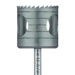 Surgery, Stainless Steel Bur, Trephine, ID 12mm, 12mm RAL