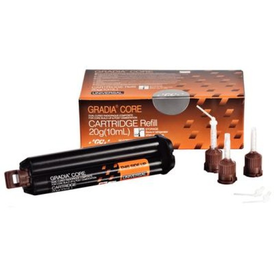 Gradia Core Refill (1 Cartridge & 20 each Mixing/Intra-oral Tips)