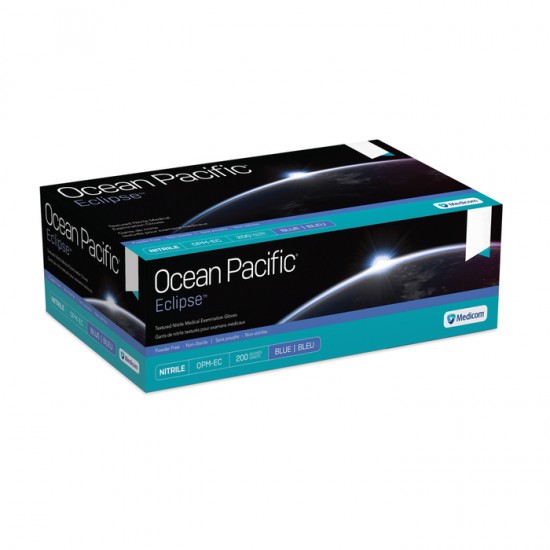 Ocean Pacific Eclipse PF Box/200 Blue Nitrile Gloves Buy 2, get 1 free!
