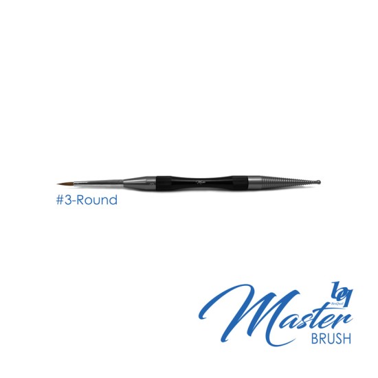 BesQual Master Brush #3 - Round with Natural Kolinsky