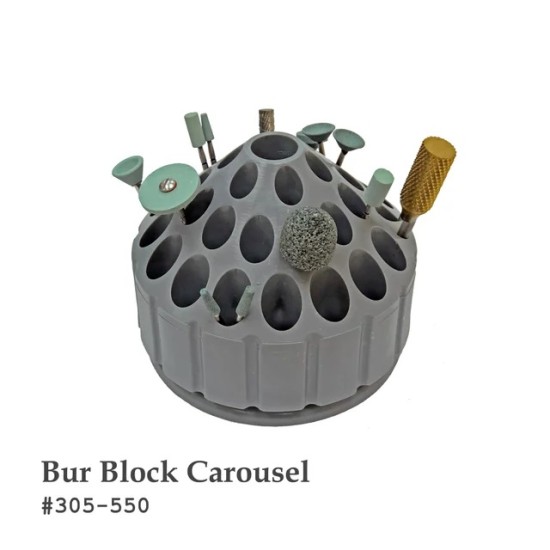 Bur Carousel / Rotating Bur Holder 4.25 x 3.75 inches