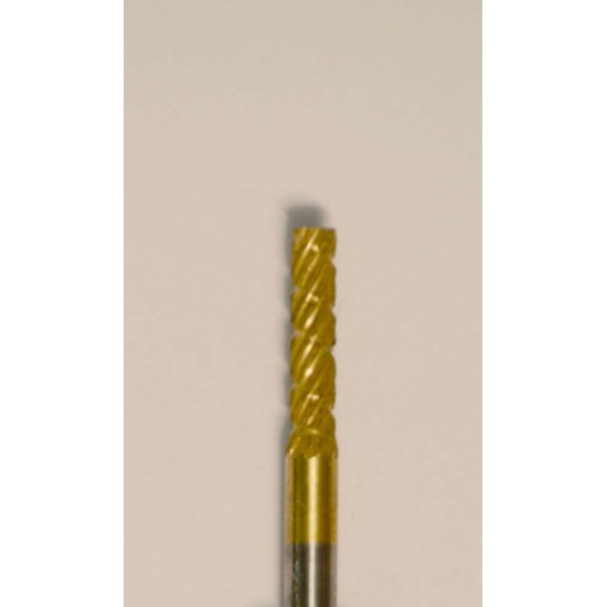 Buffalo Dental Gold Cap X-Small Cylinder (33C) TNT-Coated Dual Cut Regular HP Carbide Bur