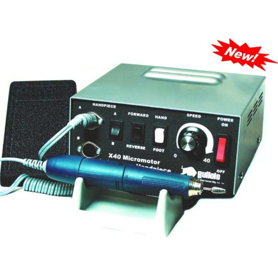 X40 Electric Handpiece System, 120V AC (Console + 40k rpm HP + Foot Control)