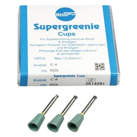 Supergreenie Polisher Contra Angle Cup 402A 12/pk