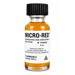 MICRO-RED INDICATING LIQUID THINNER, 1/2 OZ.