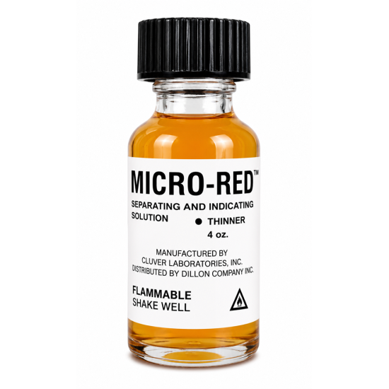 MICRO-RED INDICATING LIQUID THINNER, 1/2 OZ.