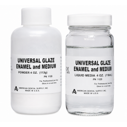 CLEAR GLAZE ENAMEL - LAB UNIVERSAL KIT 4 OZ. (PWD & LIQUID MEDIA)