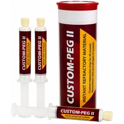CUSTOM PEG PUTTY REFRACTORY MATERIAL, PKG 3-12 CC SYRINGES