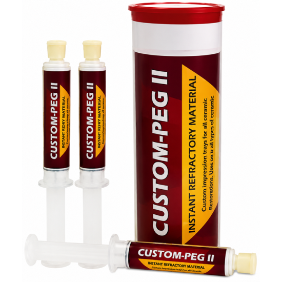 CUSTOM PEG PUTTY REFRACTORY MATERIAL, PKG 3-12 CC SYRINGES