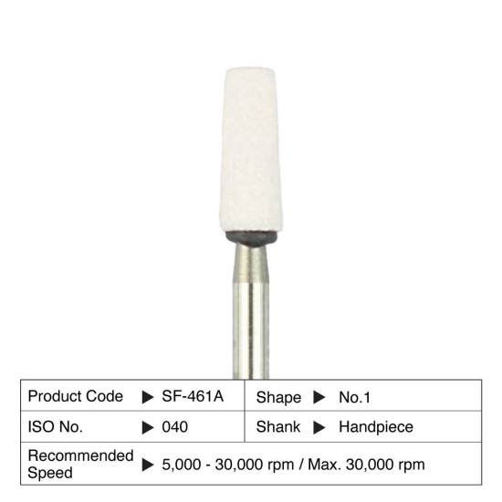 Lab Series Aluminum Oxide Mounted Points #1 White HP 12/Bx