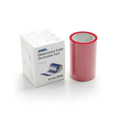 Hanel Occlusion Foil 12Âµ 2Sided Red 80mm, 25 m