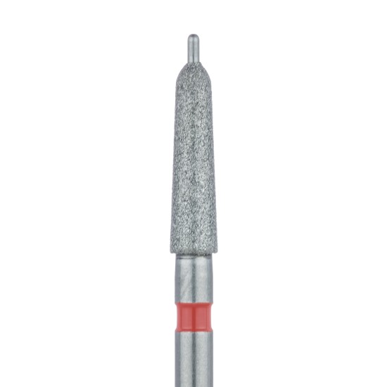 Diamond Bur, Tapered Guide Pin Diamond Bur, 2.0mm Fine