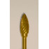 Buffalo Dental Gold Cap Small Flame (51A) TNT-Coated Dual Cut Regular HP Carbide Bur