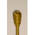 Buffalo Dental Gold Cap Pear (53A) TNT-Coated Dual Cut Regular HP Carbide Bur