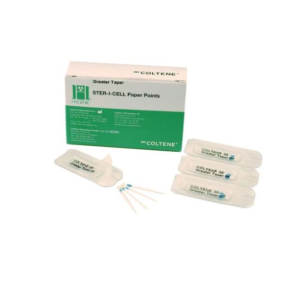 HYGENIC Paper Points Greater Taper 0.04 #15, 144 pcs