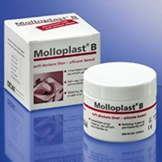 45 Gm Regular Size Jar of Molloplast-B Soft Reline Material