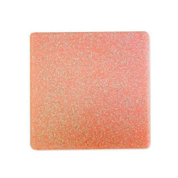 Pro-Form Glitter Guards .160 (4mm) Orange 5"x 5 " (127x127mm) - 6/Pkg