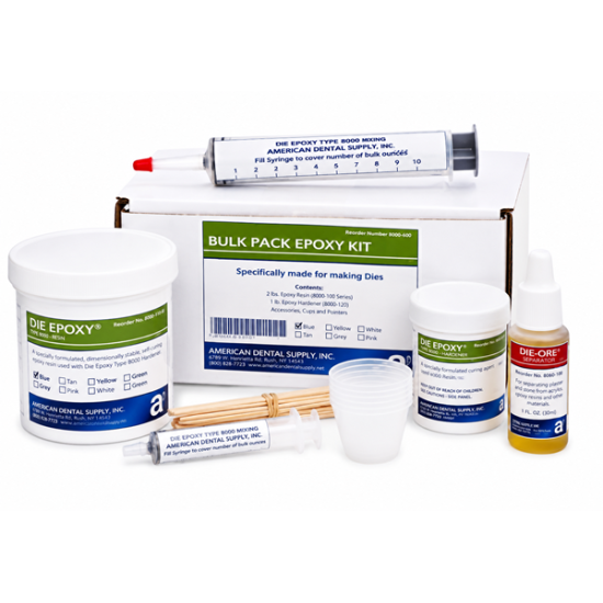 DIE EPOXY BULK PACK KIT, TYPE 8000, YELLOW
