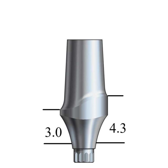 Astra® 3.0mm Esthetic Abutment Straight, Anterior