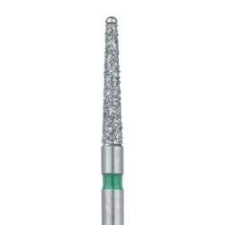 Diamond Bur, Tapered, Round Safe End 1.4mm, Coarse FGL