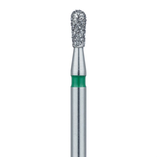 Round End Pear Diamond Bur , 1.6mm/ 3.7mm Work Length Coarse FG