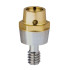 0° ERA MICRO ABUTMENT ONLY, 2MM CUFF (W)