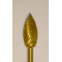 Buffalo Dental Gold Cap Flame (81A/61A) TNT-Coated Dual Cut Regular HP Carbide Bur