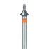 1.8 mm depth, 0.9mm occlusal reduction bur, orange coarse
