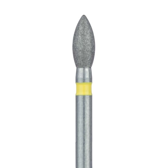 Pointed Football Diamond Bur, 2.1mm Extra Fine FG