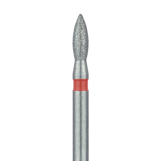 Pointed Football Diamond Bur, 1.6mm Fine FG