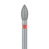 Pointed Football Diamond Bur, 2.3mm Fine FG