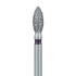 Pointed Football Diamond Bur, 2.3mm Super Coarse FG