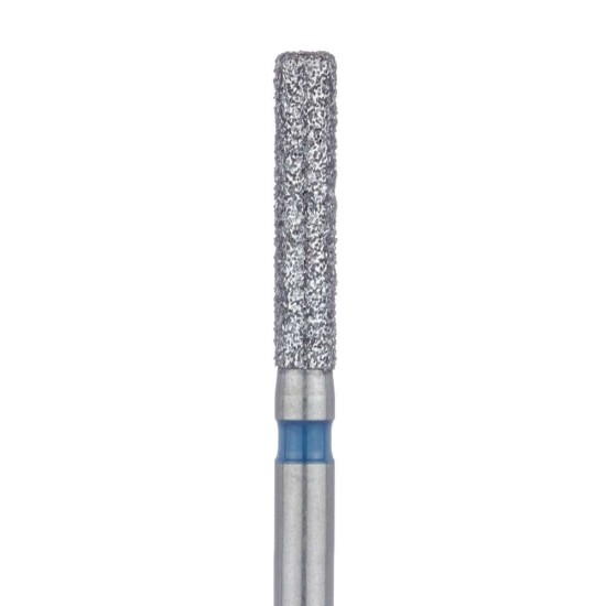 Round Edge Extra Long Cylinder Diamond Bur, 1.6mm Medium, FG