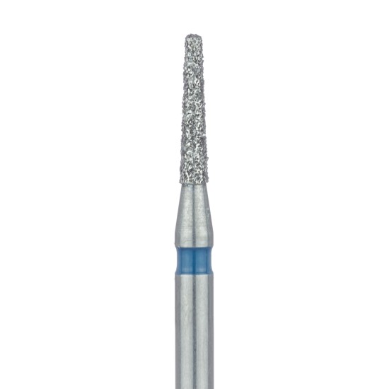 Tapered Flat End Diamond Bur, 1.2mm, 6mm WL Medium FG