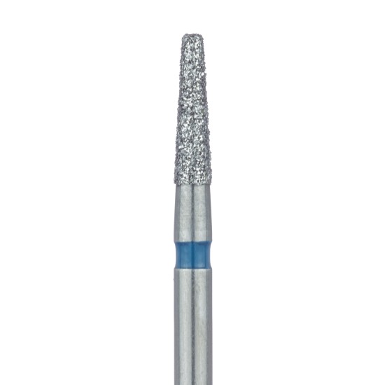 Tapered Flat End Diamond Bur, 1.6mm, 6mm WL Medium FG