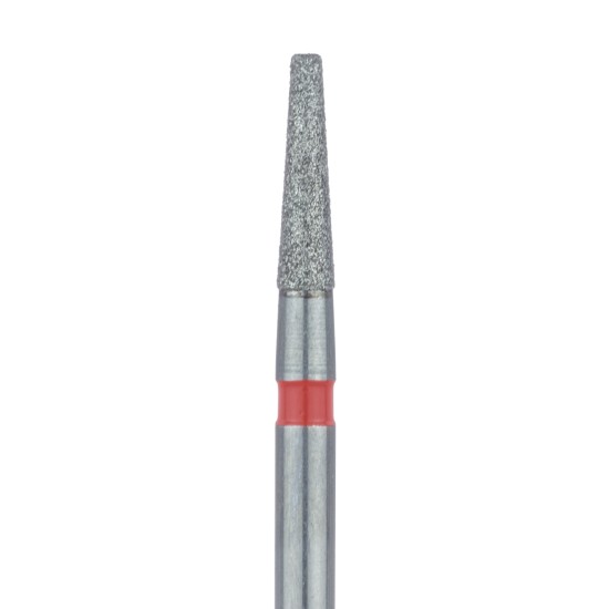 Tapered Flat End Diamond Bur, 1.6mm Fine FG