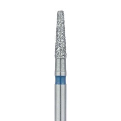 Tapered Round Edge Diamond Bur 1.6mm, 6mm WL Medium FG