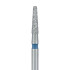 Tapered Round Edge Diamond Bur 1.6mm, 6mm WL Medium FG