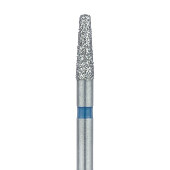 Tapered Round Edge Diamond Bur 1.8mm, 6mm WL Medium FG