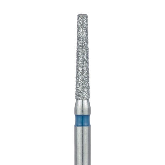 Tapered Flat End Diamond Bur, 1.4mm, 8mm WL Medium FG