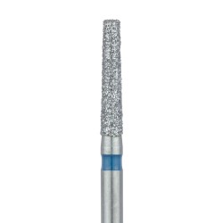 Tapered Flat End Diamond Bur, 1.6mm, 8mm WL Medium FG